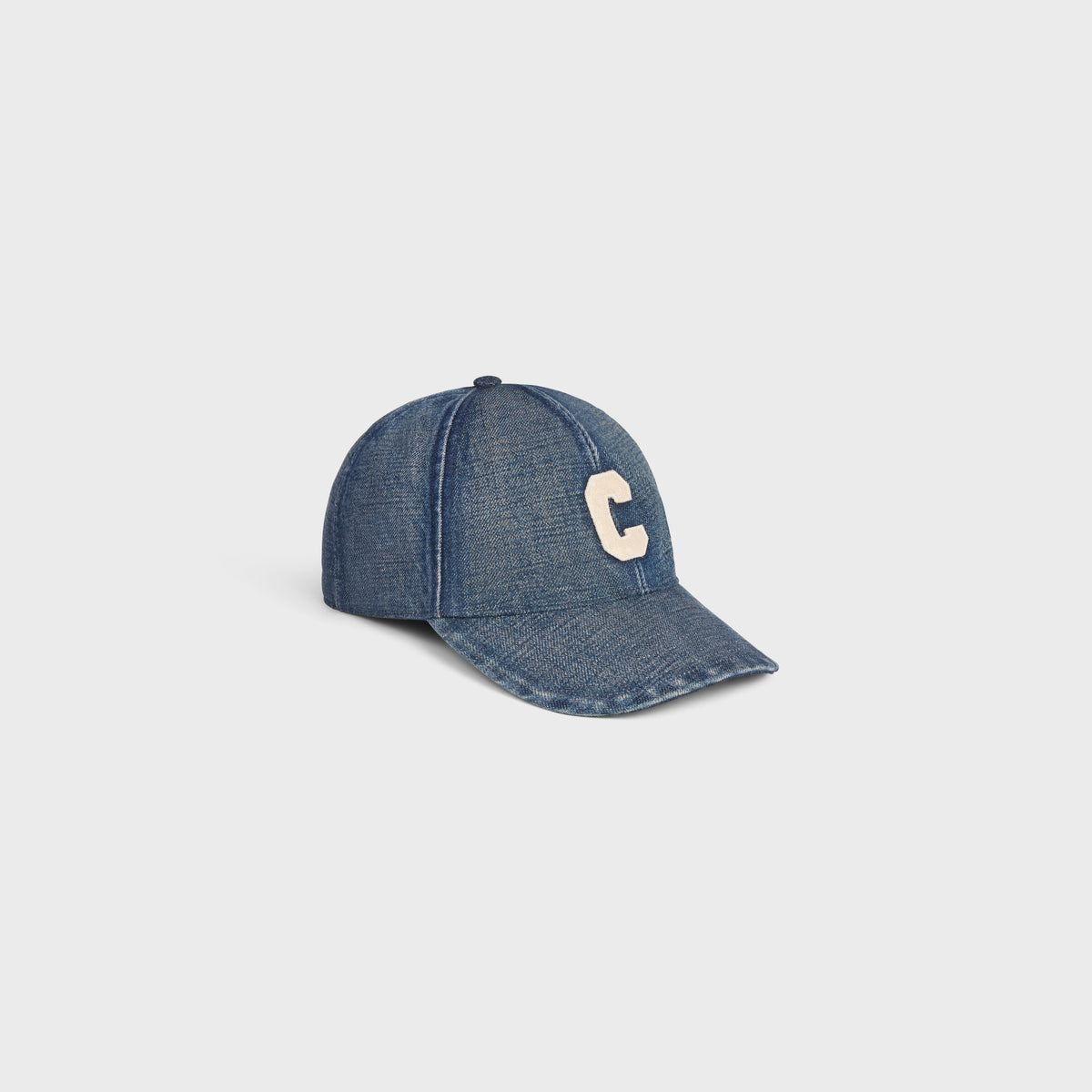 CELINE C LOGO DENIM CAP