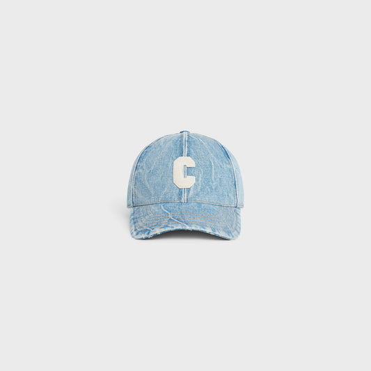 CELINE C DENIM CAP