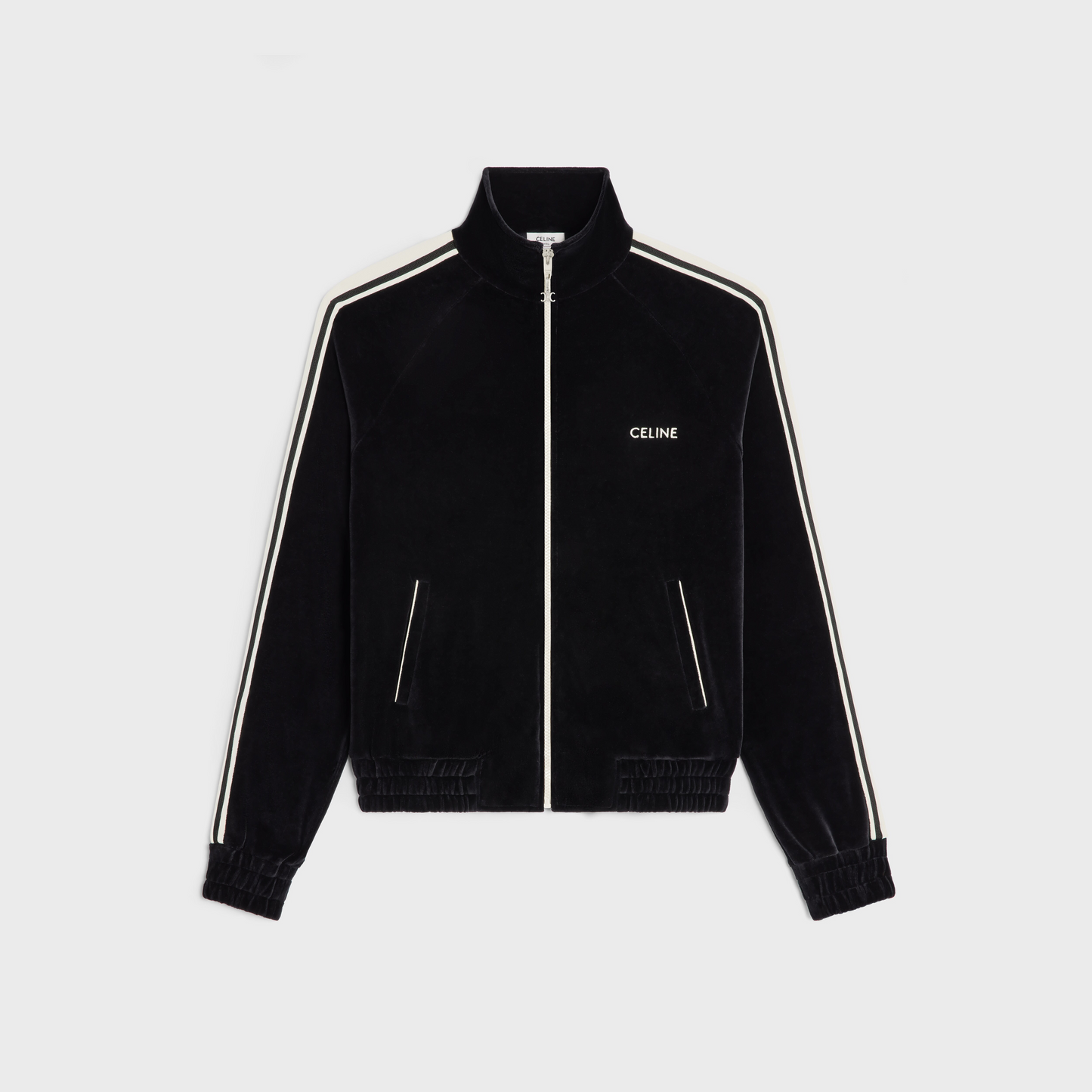 CELINE VELVET TRACKJACKET