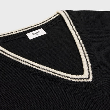 CELINE TRIOMPHE V-NECK SWEATER